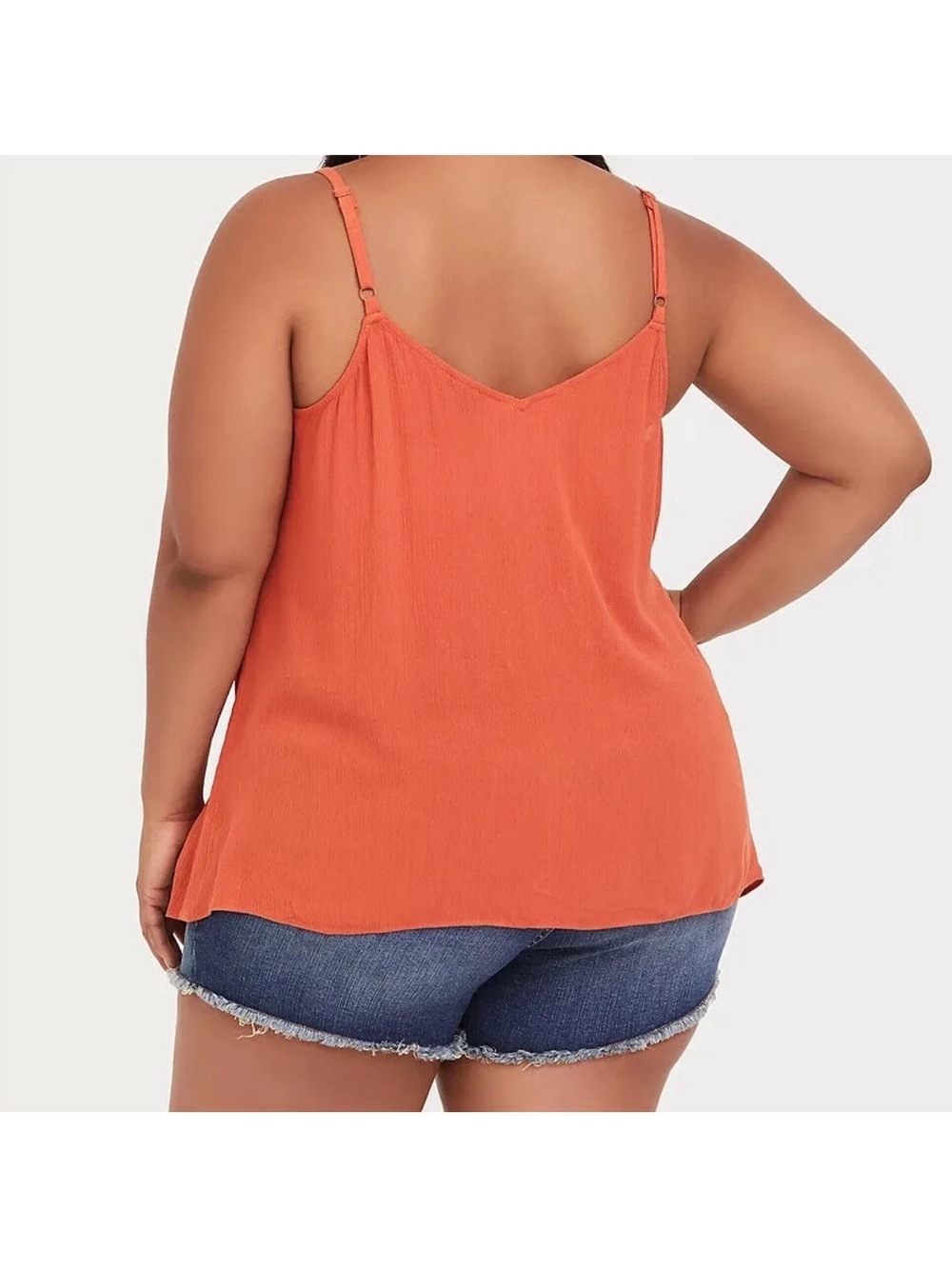 NWT Torrid Sophie Crinkle Gauze Swing Cami, Size 2X (18/20), Tahitian Teal - Picture 5 of 6